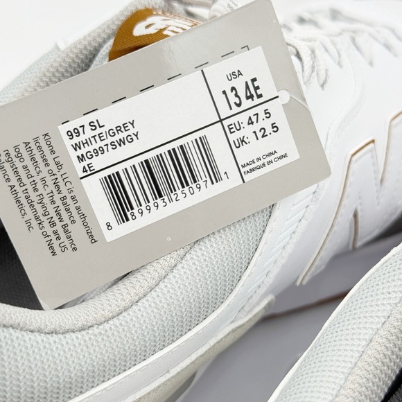 New Balance 997 SL Golf Shoes Size 13 - 4E EXTRA WIDE Mens White Gray NEW main image 11
